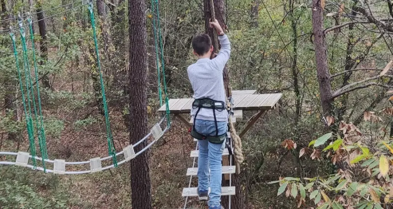 Accrobranche à Cornille Aventure, Périgord Vert